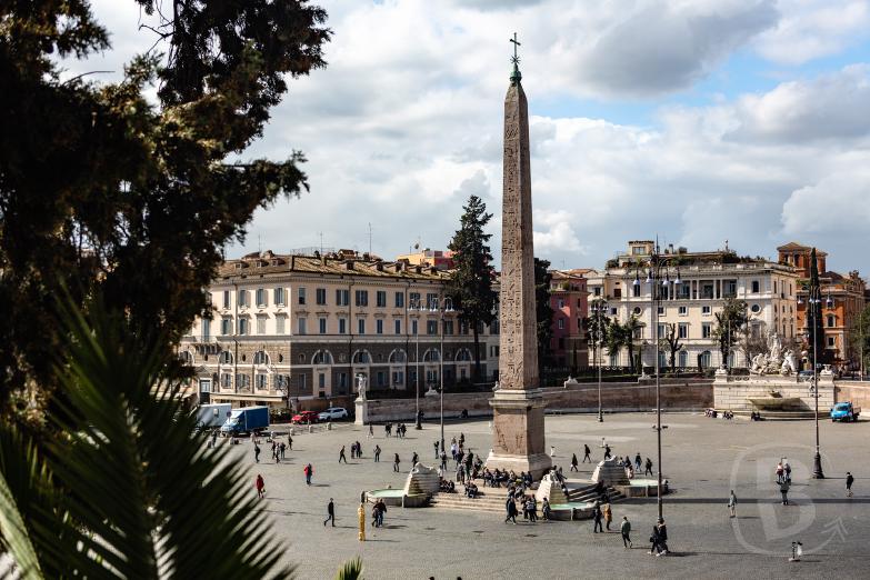 Rom | Obelisco Flaminio auf der Piazza del Popolo