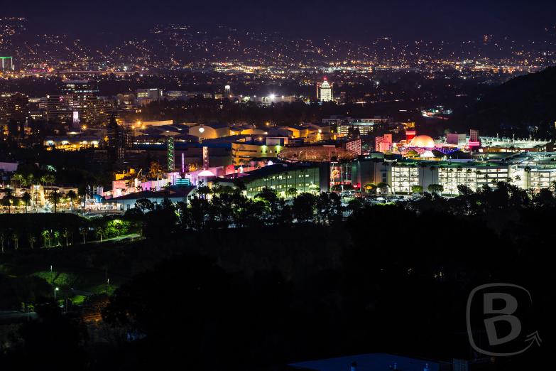 Los Angeles | Blick vom Universal City Overlook auf die Universal Studios