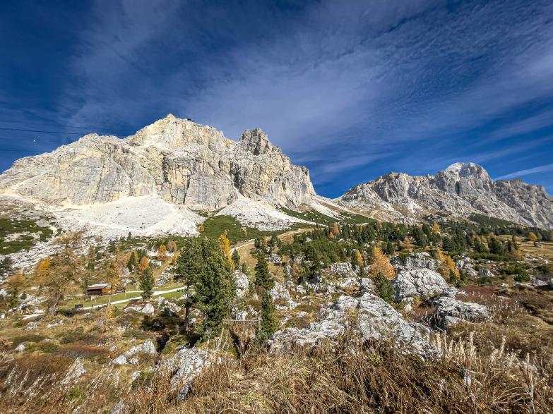 Passo di Falzarego | Blick auf den Lagazuoi und den Tofana di Rozes