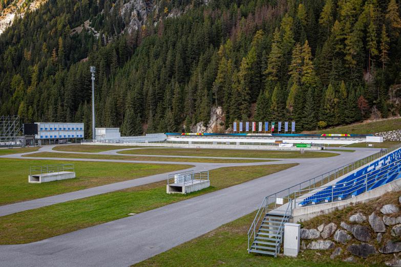 Südtirol | Blick ins Biathlonstadion