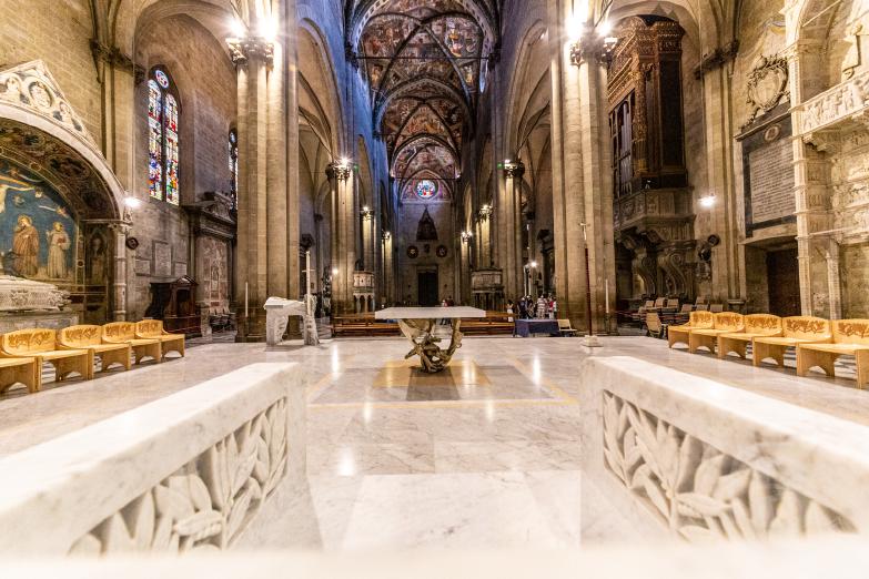 Arezzo | Cattedrale dei Santi Pietro e Donato - Blick vom Altar