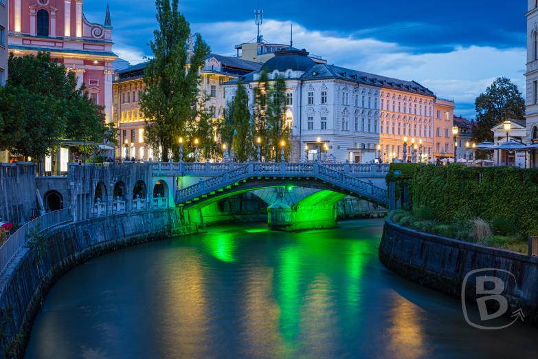 Slowenien/Ljubljana | Drei Brücken