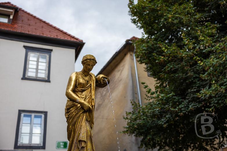 Slowenien/Ljubljana | Brunnen am Fischmarkt