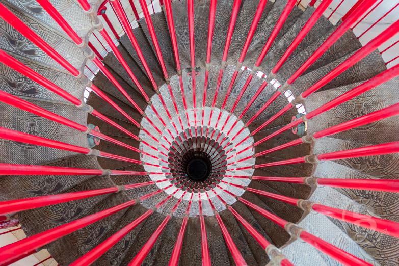 Slowenien/Ljubljana | Laibacher Schloss - Wendeltreppe im Aussichtsturm