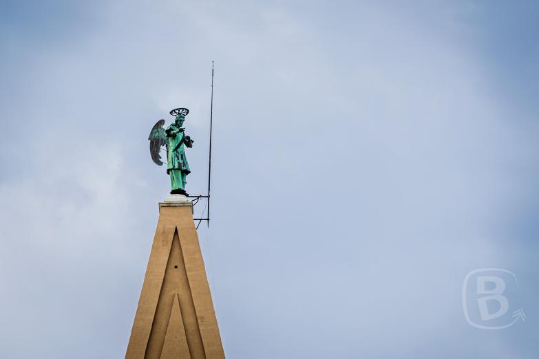 Slowenien/Piran | Erzengel Michael auf der Turmspitze der Domkirche des hl. Georg