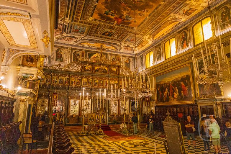 Italien/Triest | Innenraum der griechisch-orthodoxen Kirche San Nicolò dei Greci