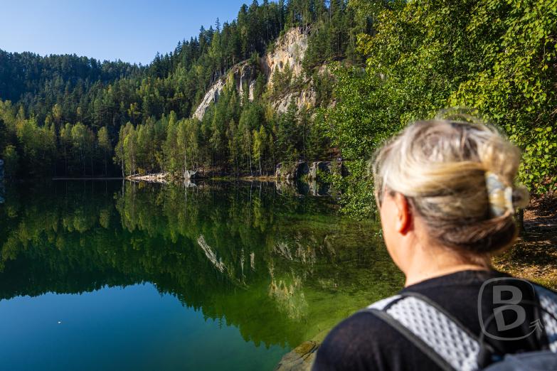 Tschechien/Adersbacher Felsenstadt | Jeannette am Sandgruben-Teich
