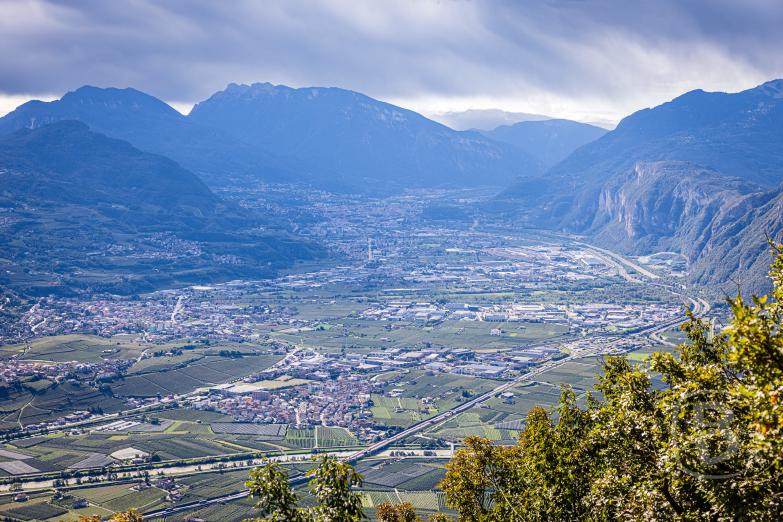 Italien/Trentino | Etschtal vom Aussichtspunkt Dos Castel a Fai della Paganella