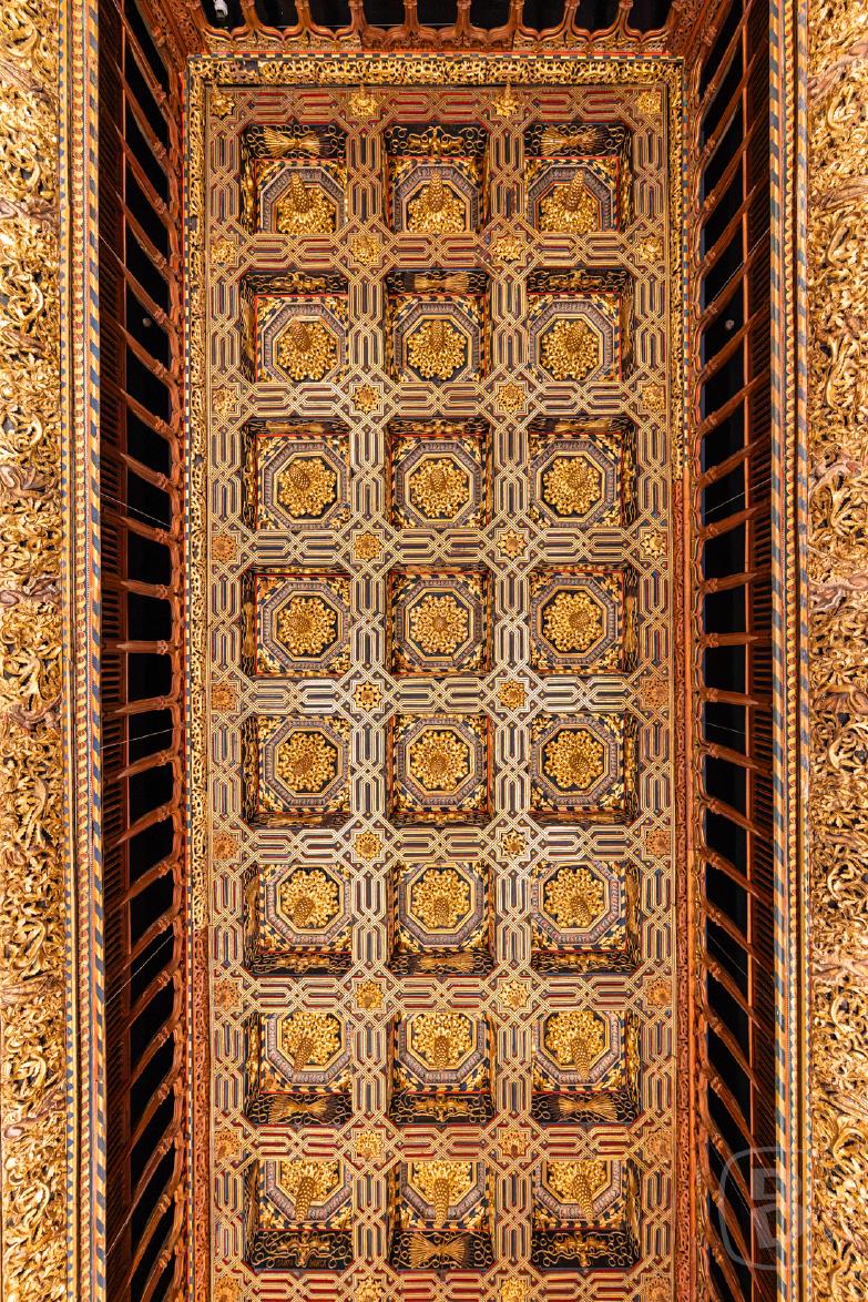 Saragossa | Palacio de la Aljafería | Decke des Thronsaals
