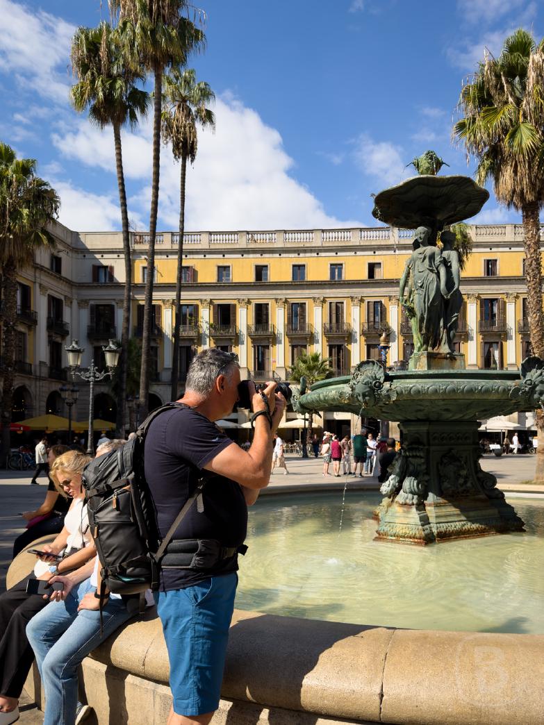 **Barcelona | Dirk fotografiert den Plaza Real de Cataluña España