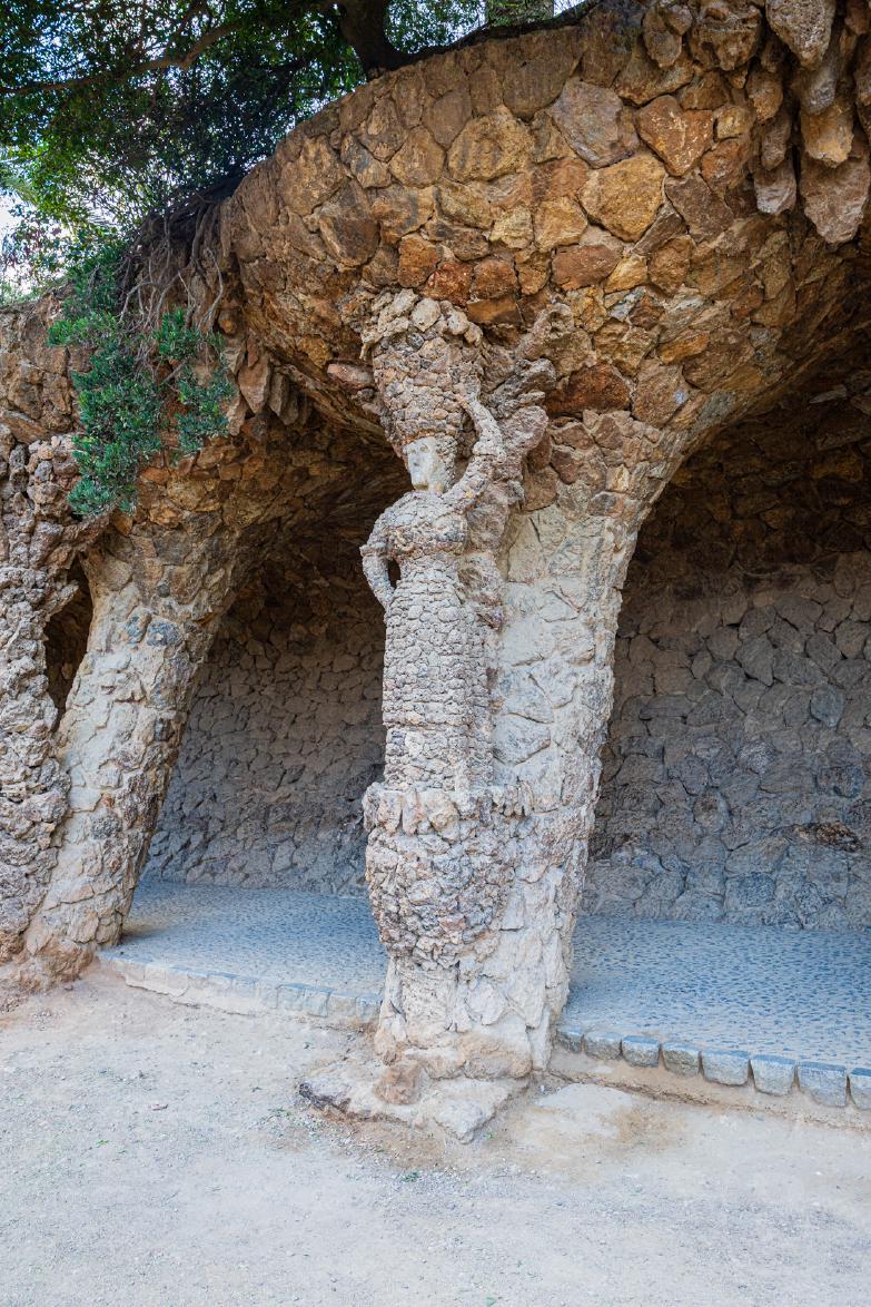 Barcelona / Parc Güell | Escultura de la Lavandera