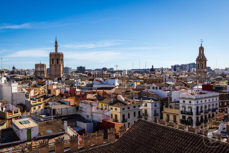 Seidenbörse | Blick vom Turm auf Valencia