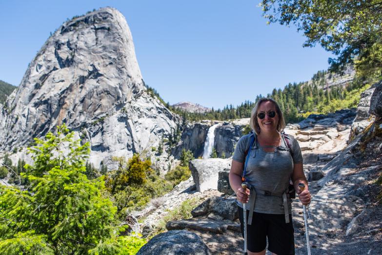 Yosemite National Park | Jeannette vor dem Half Dome