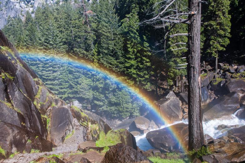 Yosemite National Park | Regenbogen am Vernal Fall