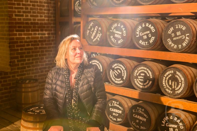 San Francisco / Fort Point | Jeannette sitzt in der Pulverkammer