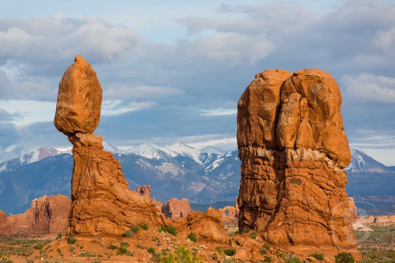 Arches National Park | Balanced Rock bei Sonnenuntergang