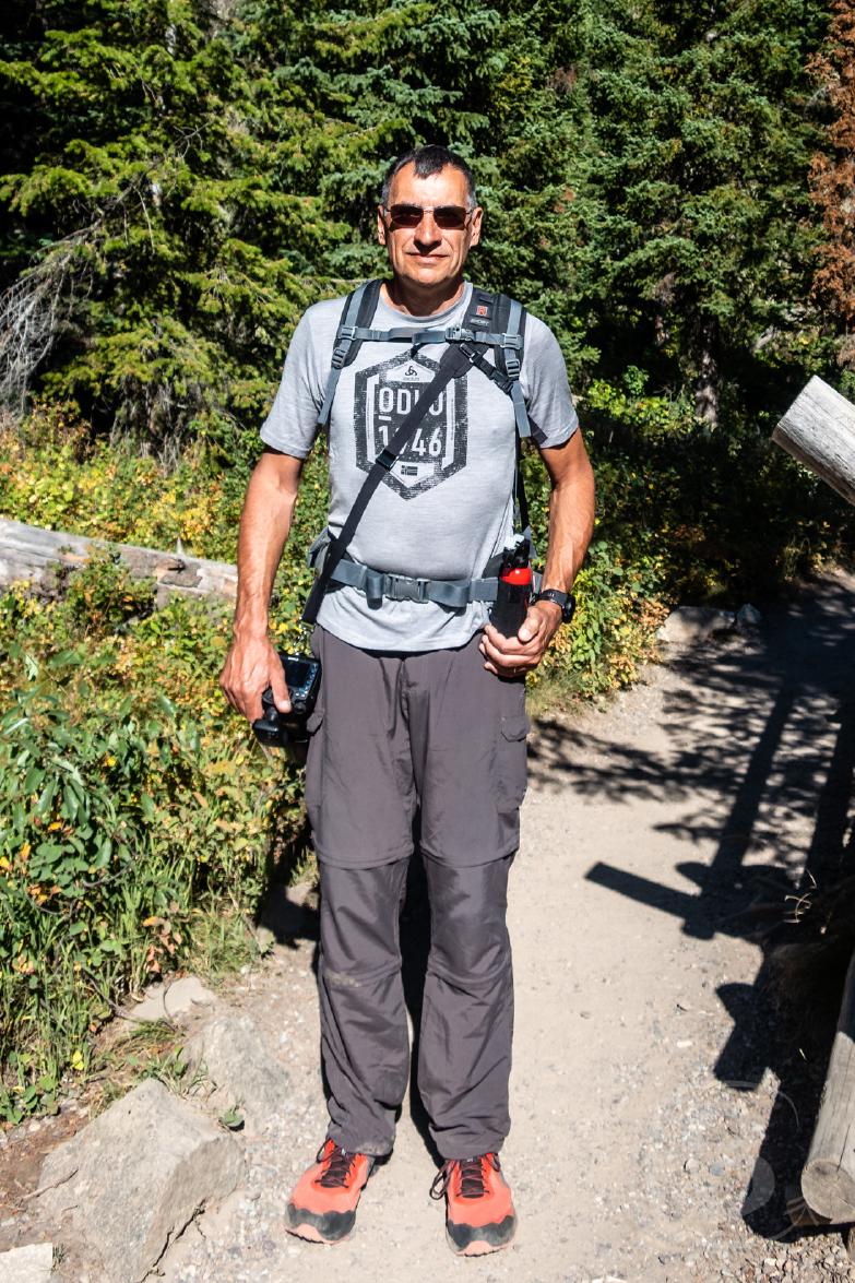 Teton NP | Dirk in &ldquo;voller&rdquo; Wandermontur