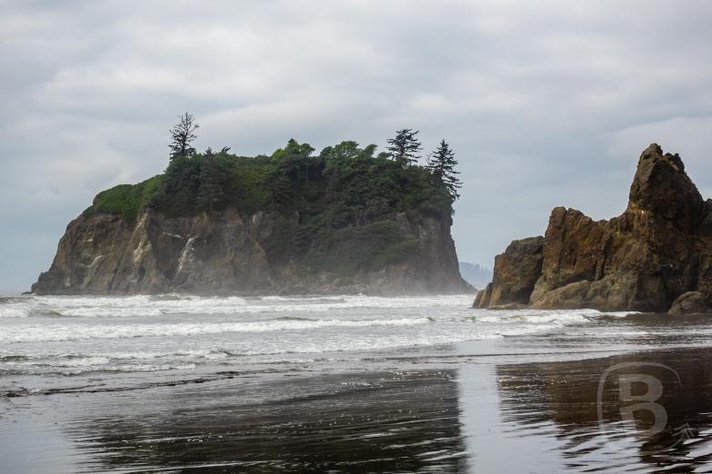 Olympic National Park | Ruby Beach mit Blick auf Abbey Island