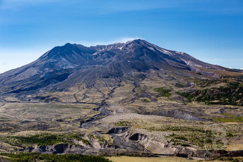 Mount St Helens | Blick vom Johnston Ridge Obeservatory auf den Mount St. Helens