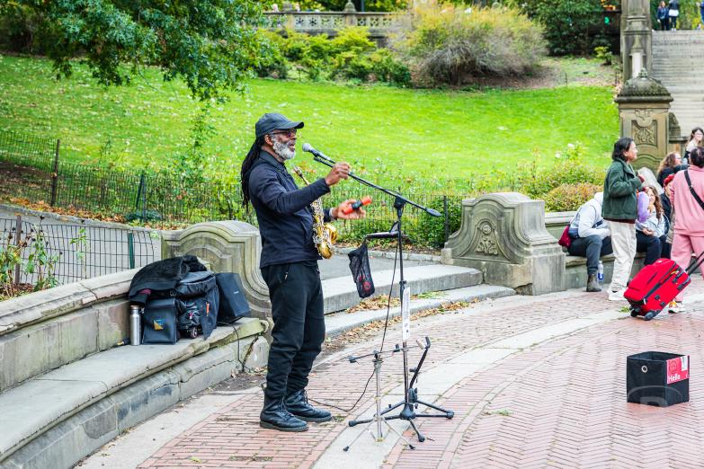 New York | Central Park - Musiker an der Bethesda Fountain